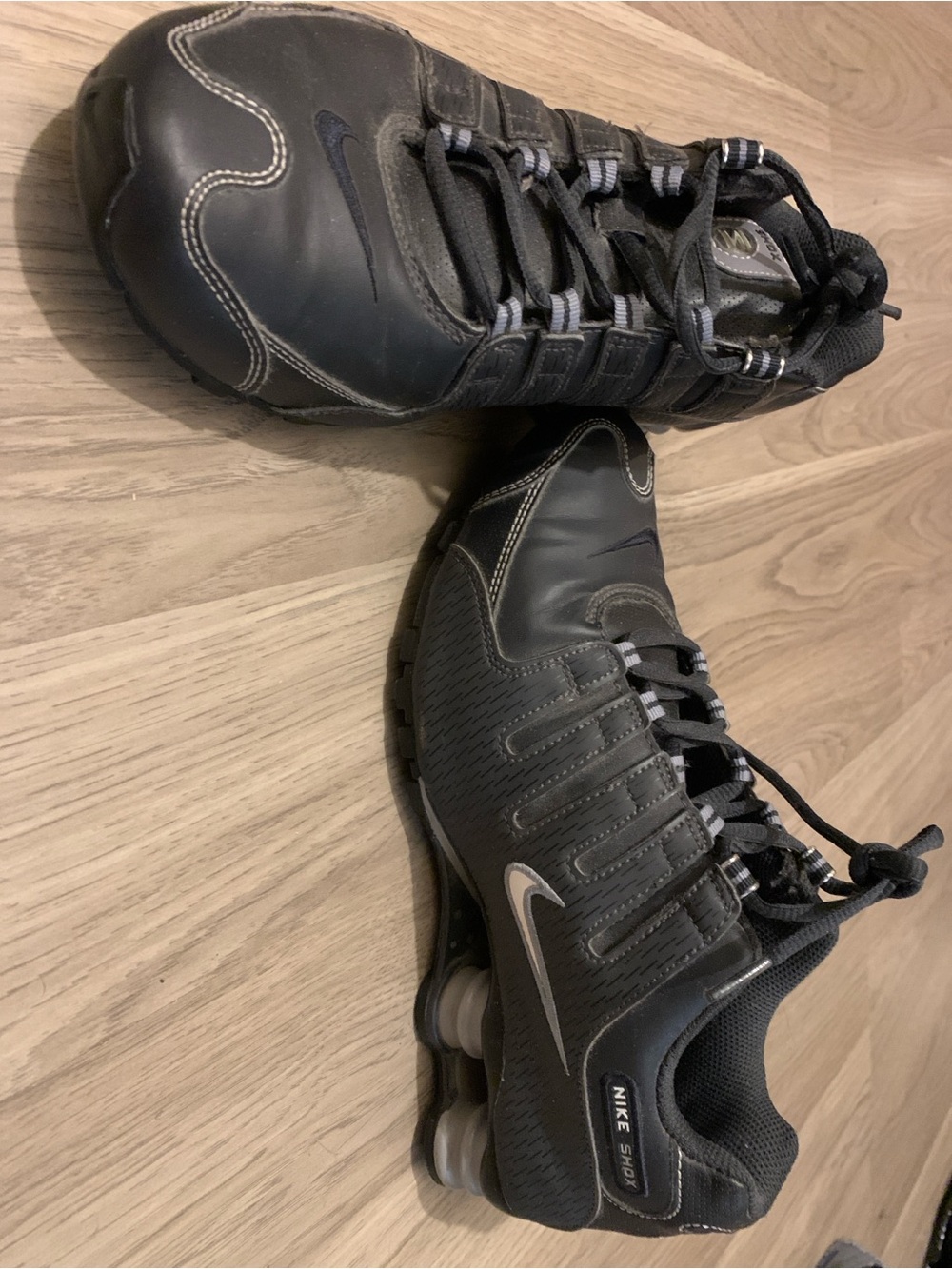Nike women’s Black and Silver Shox Running Sneakers